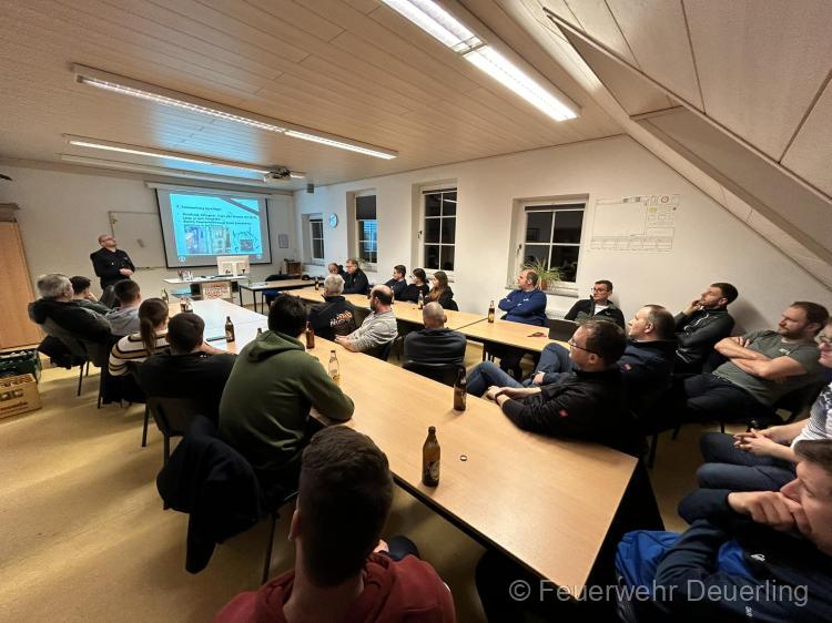 Erster Übungsabend der aktiven Mannschaft im Jahr 2024