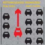 Rettungsgasse bilden