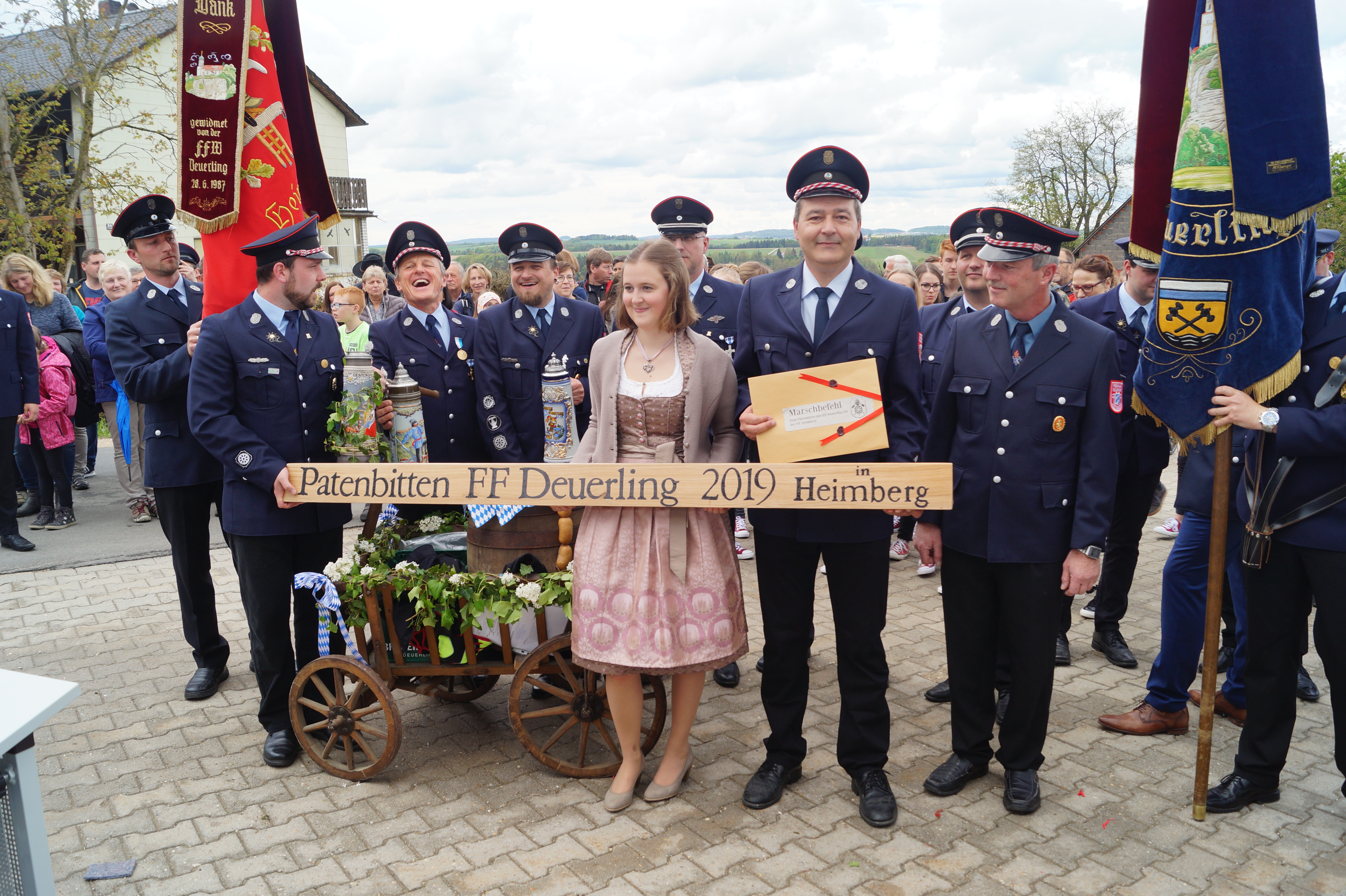 Patenbitten mit der Freiwilligen Feuerwehr Heimberg